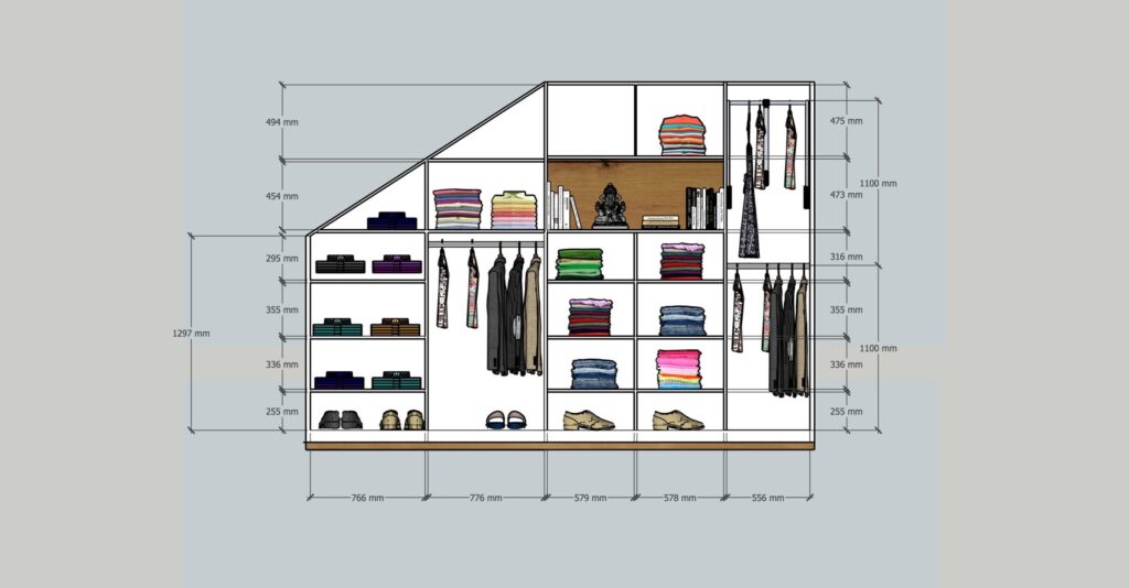 Plan cote╠ü porte ouvertes