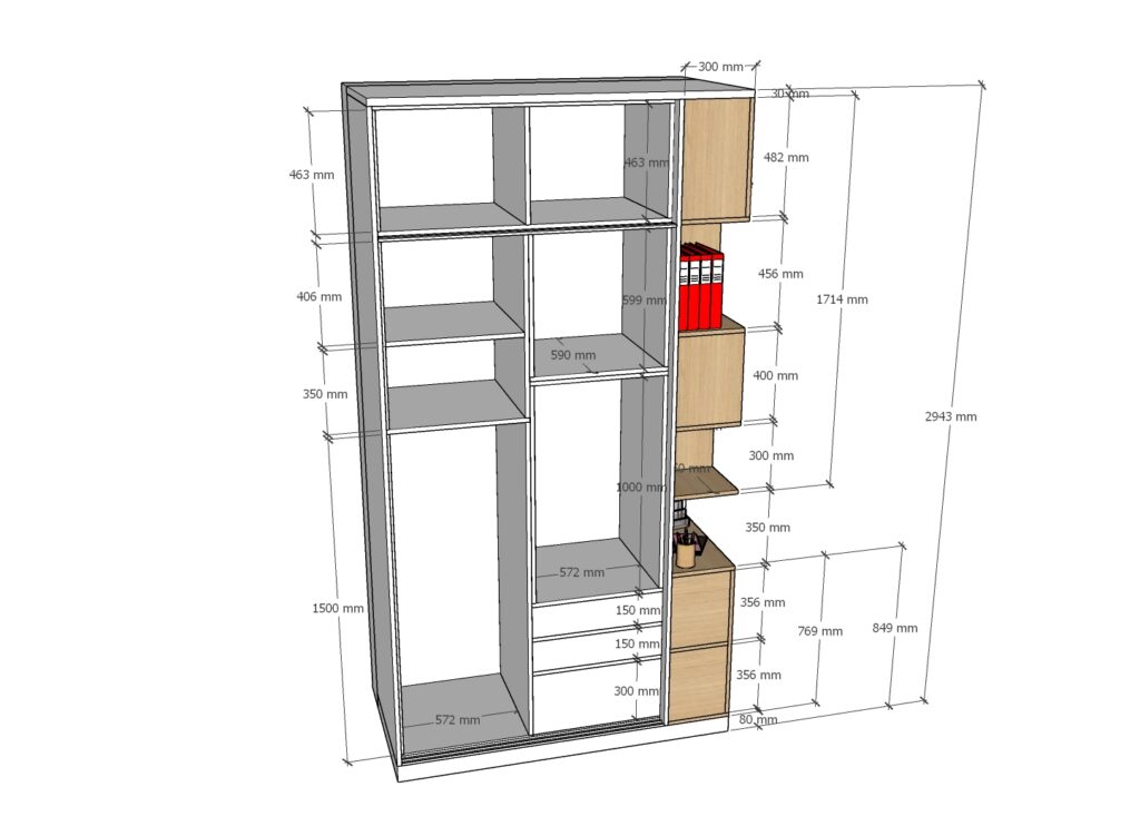 Visuel 3D côtés portes ouvertes